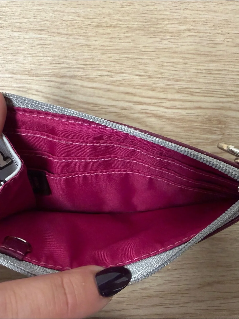 Coach poppy zip